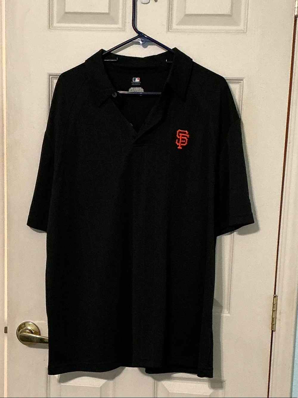 Majestic Black Polo with Orange SF Embroidery